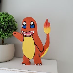 Pokémon Charmander Wood Figure Handmade